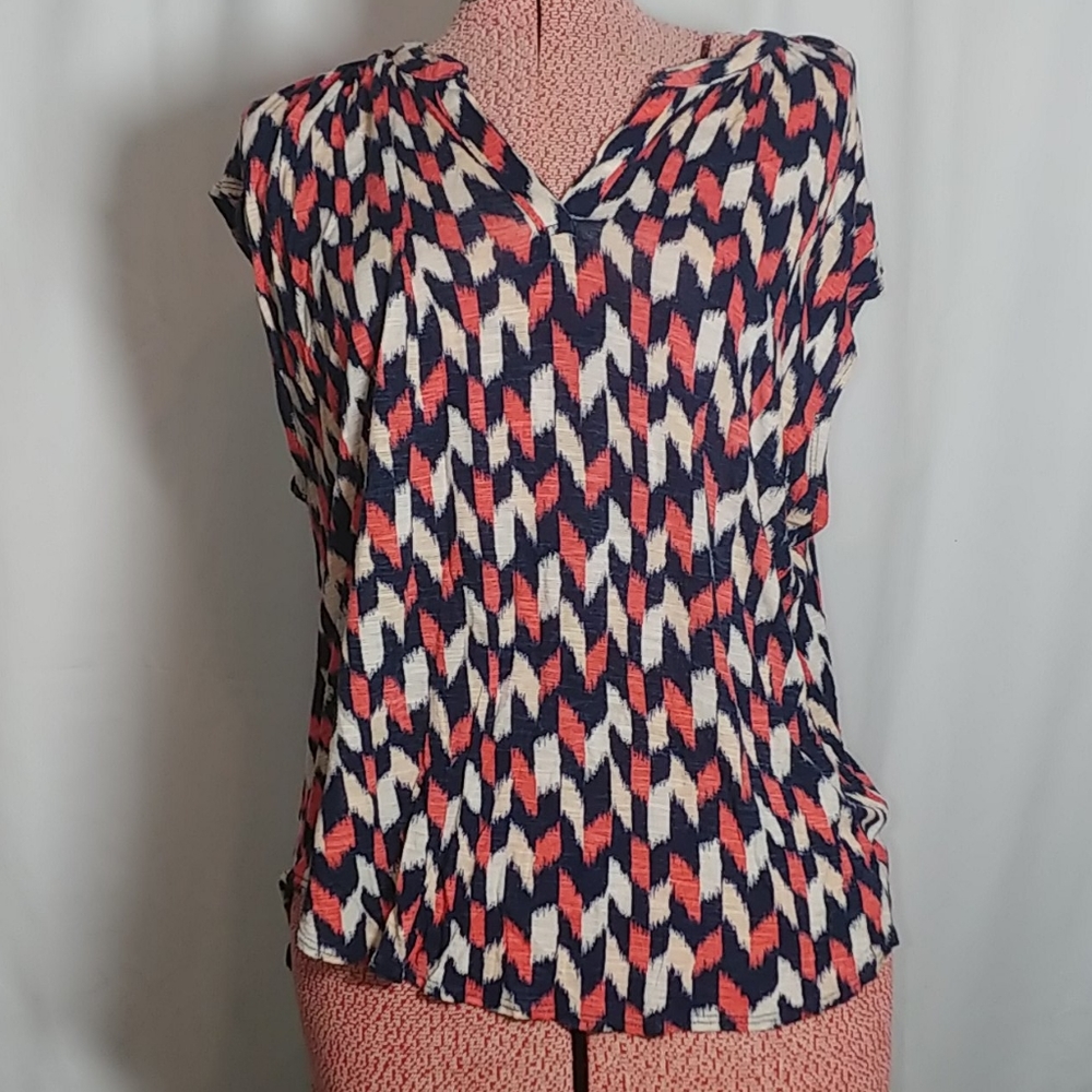 Lucky Brand Flutter Sleeve Top